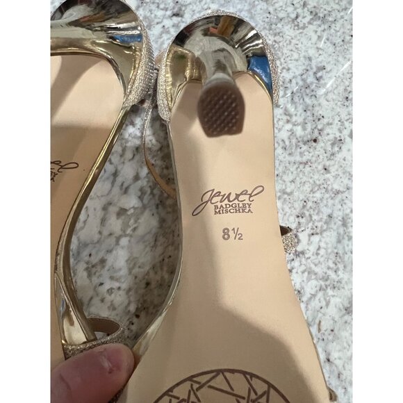 Jewel Badgley Mischka Galen Platform Glitter Evening Shoe - Size 8.5‎ - Picture 7 of 8